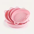 FryGuard 5-Pack, Pink — five pink silicone liners