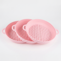 FryGuard 3-Pack, Pink — three pink silicone liners